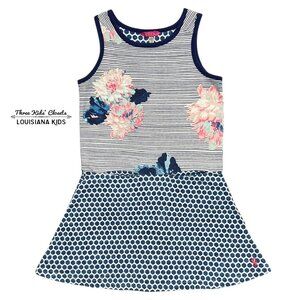 Joules 5-6Y Floral Dot Mixed Print Skater Dress